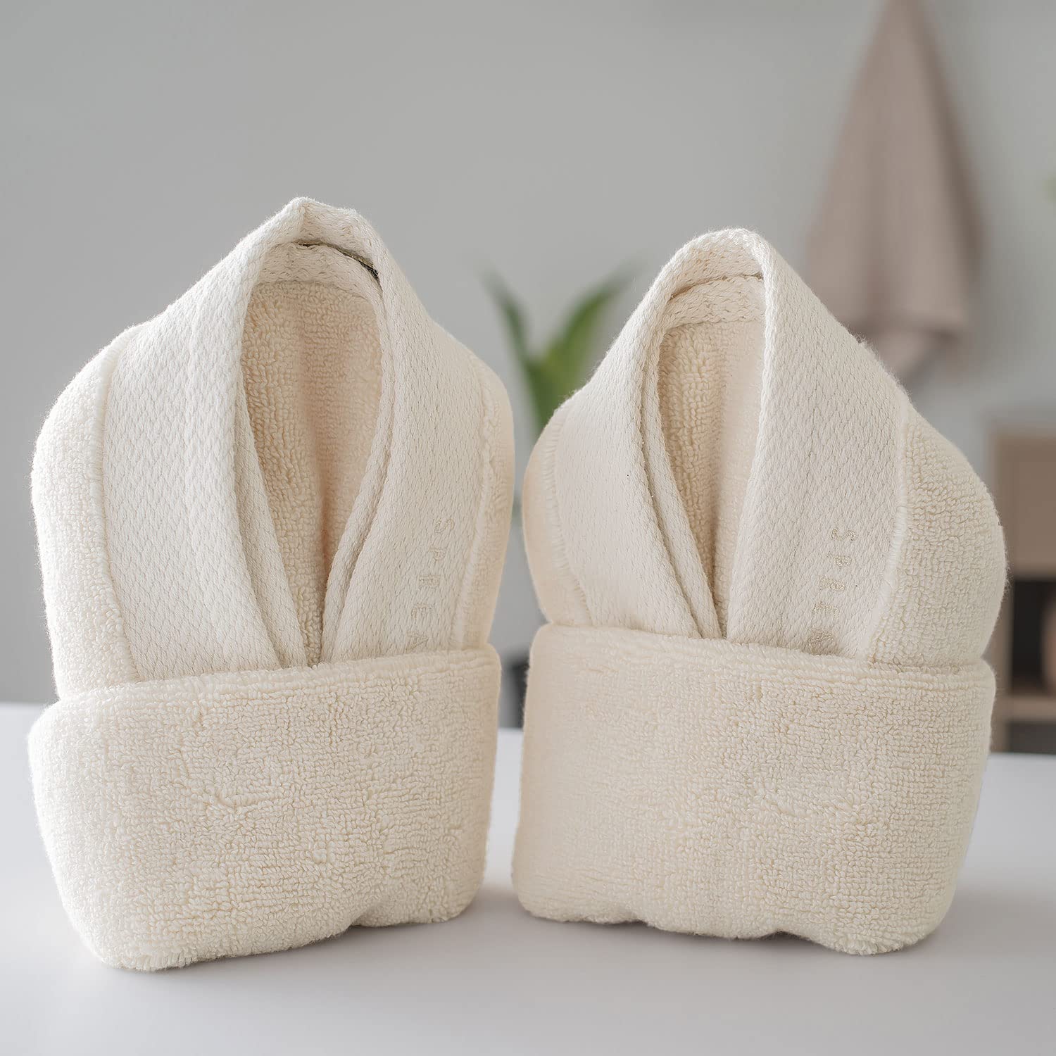 Spread Spain Resort Luxury Cotton Hand Towel 750 Gsm Maximum Softness & Absorbency, Ultra-Durable For Luxury Hotel & Spa Quality Hand Towel- Ivory (2 Piece)