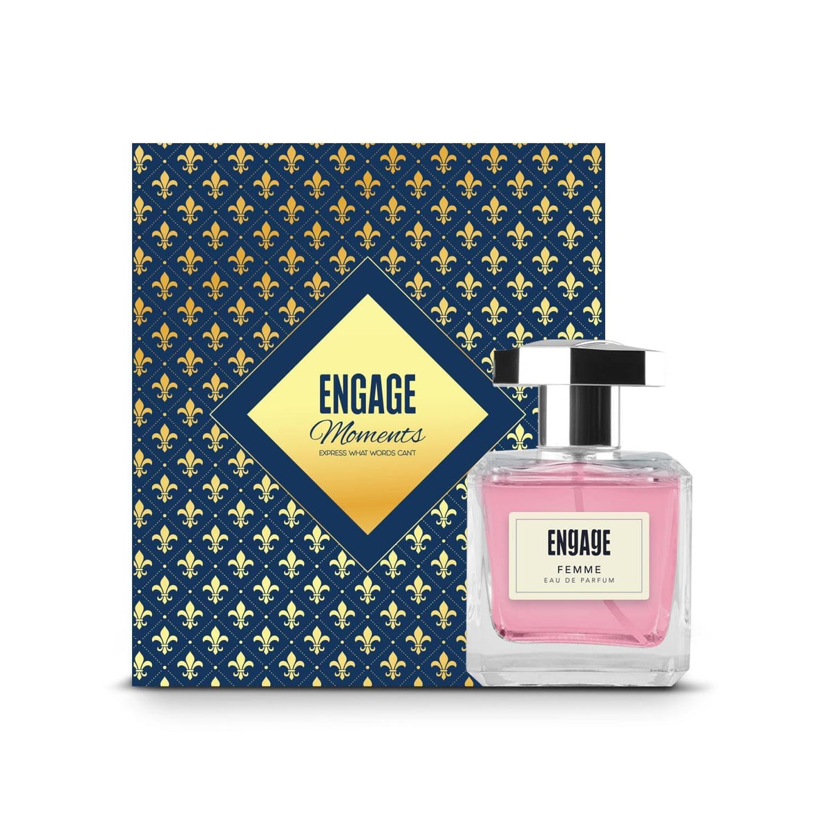 Engage Moments Luxury Femme Eau De Parfum 100ml 3.4 Fl.oz. Gift For Women | Floral & Fruity Long Lasting Fragrance | Birthday Gift