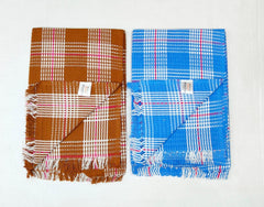 Bombay Dyeing Rimzim 100% Cotton Printed Soft & Slick Quick Drying Bath Towels 500 Gsm (Brown & Blue) - 2 Pcs