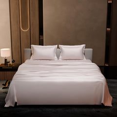 Double Bedsheet With 2 Pillow Covers - 90 X 100 Inches, Blushing Pink | 300 TC Ultra Satin Premium Bedding Set | Gift For Couples, Wedding, Anniversary, Date Night