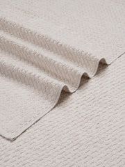 Spaces 100% Cotton Large Bath Towel 400 Gsm | For Men & Women Super Absorbent, Quick Dry, Ultra Soft Dobby Solid Design Towels Large Size (White Sand)