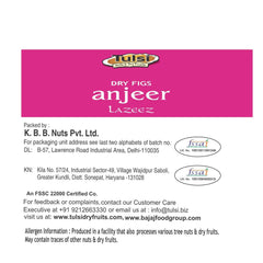 Pure Afghani Anjeer Lazeez By Tulsi 1kg, (500gm X 2) Each | Figs Dry Fruits | Dried Afghan Anjeer | Rich Source Of Vitamins & Dietary Fiber Healthy Snack | 35.2 Ounce