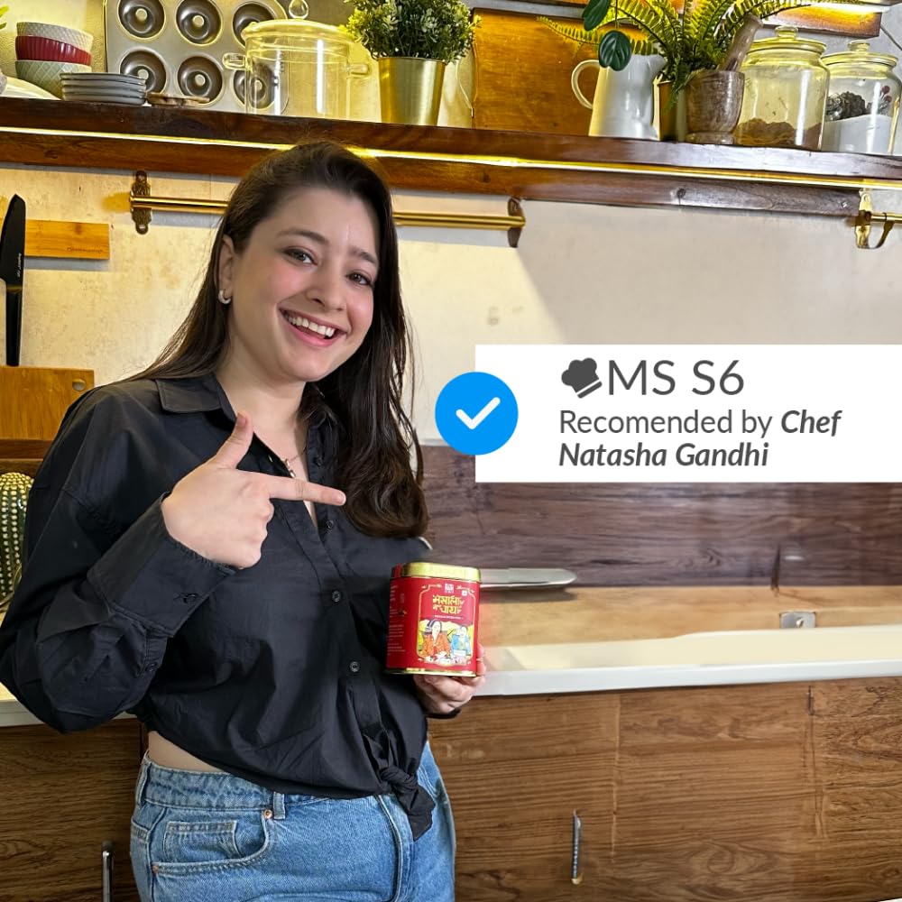 The Pahadi Story Masala Chai - 175gm, 6.1 Ounce | Made With 100% Natural Ingredients - Made With Cinnamon, Ginger, Elaichi, Clove, Black Pepper | Low Caffeine, No Artificial Flavor