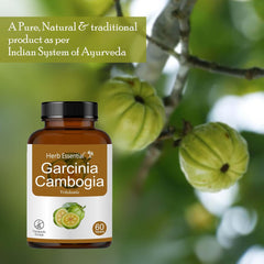Herb Essential Pure Garcinia Cambogia Extract 500mg, Weight Loss | 60 Tablets 100gm 0.2lbs Each Pack Of 2