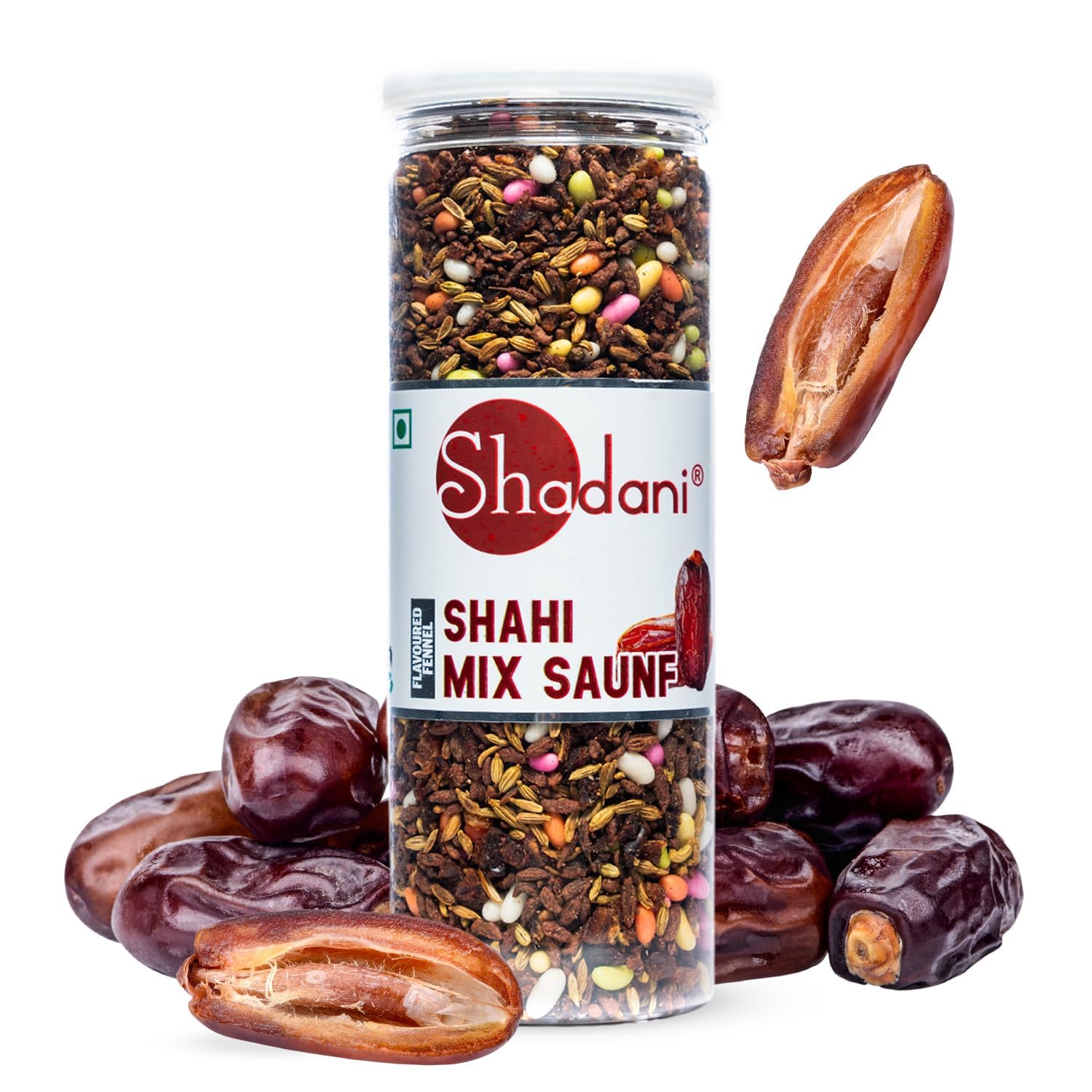 Shadani Combo Shahi Mix Saunf & Madrasi Saunf | Premium Mouth Freshener Mukhwas | (2 X 200gm,) Jars