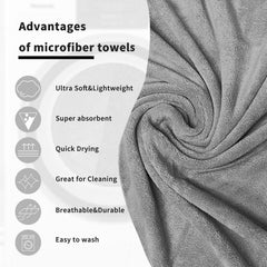 Sassoon Venir Microfiber Bath Towel 350 Gsm | Ultra Soft Material, Towel Medium Size For Women (Grey)