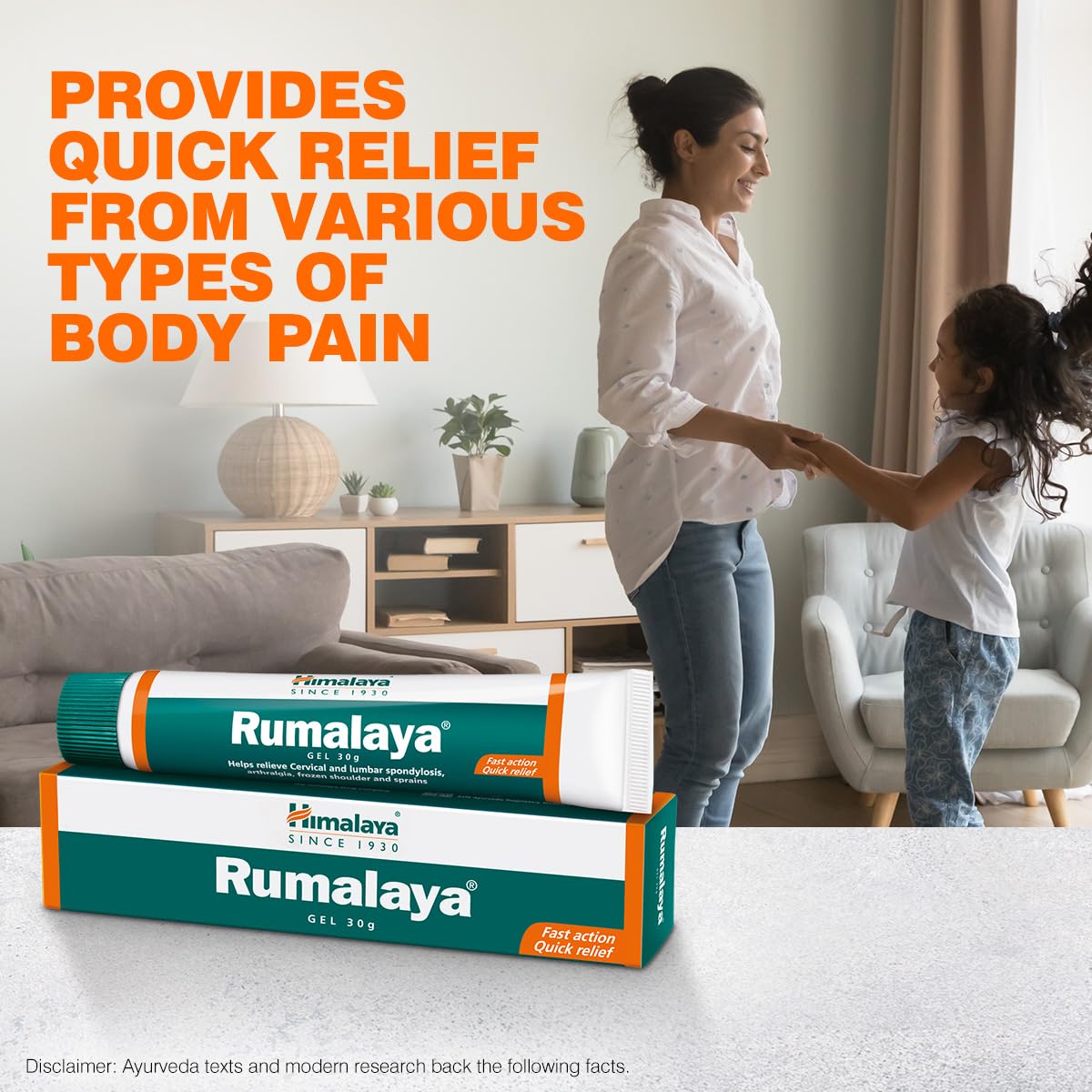 Himalaya Rumalaya Pain Relief Gel, Quick Relief From Body Pain, Ayurvedic Gel | 30gm