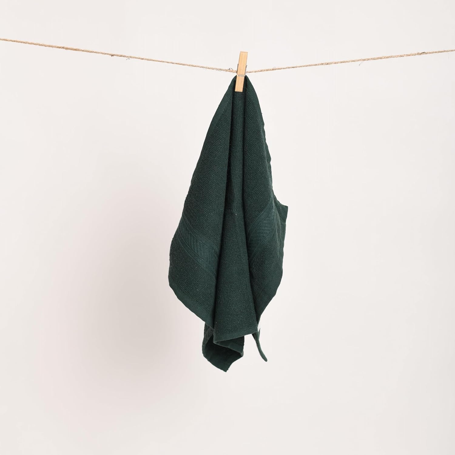 Furnofy Hand Towel 450 Gsm | Soft, Absorbent & Quick Dry Towel For Gym, Home, Kitchen, Pool, Travel - (Olive) Set Of 2
