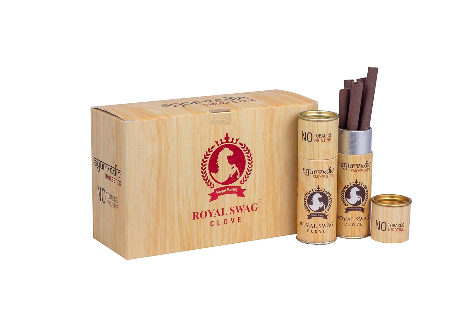 Royal Swag Herbal Ayurvedic Clove Therapy Cigarette (Pack Of 5)