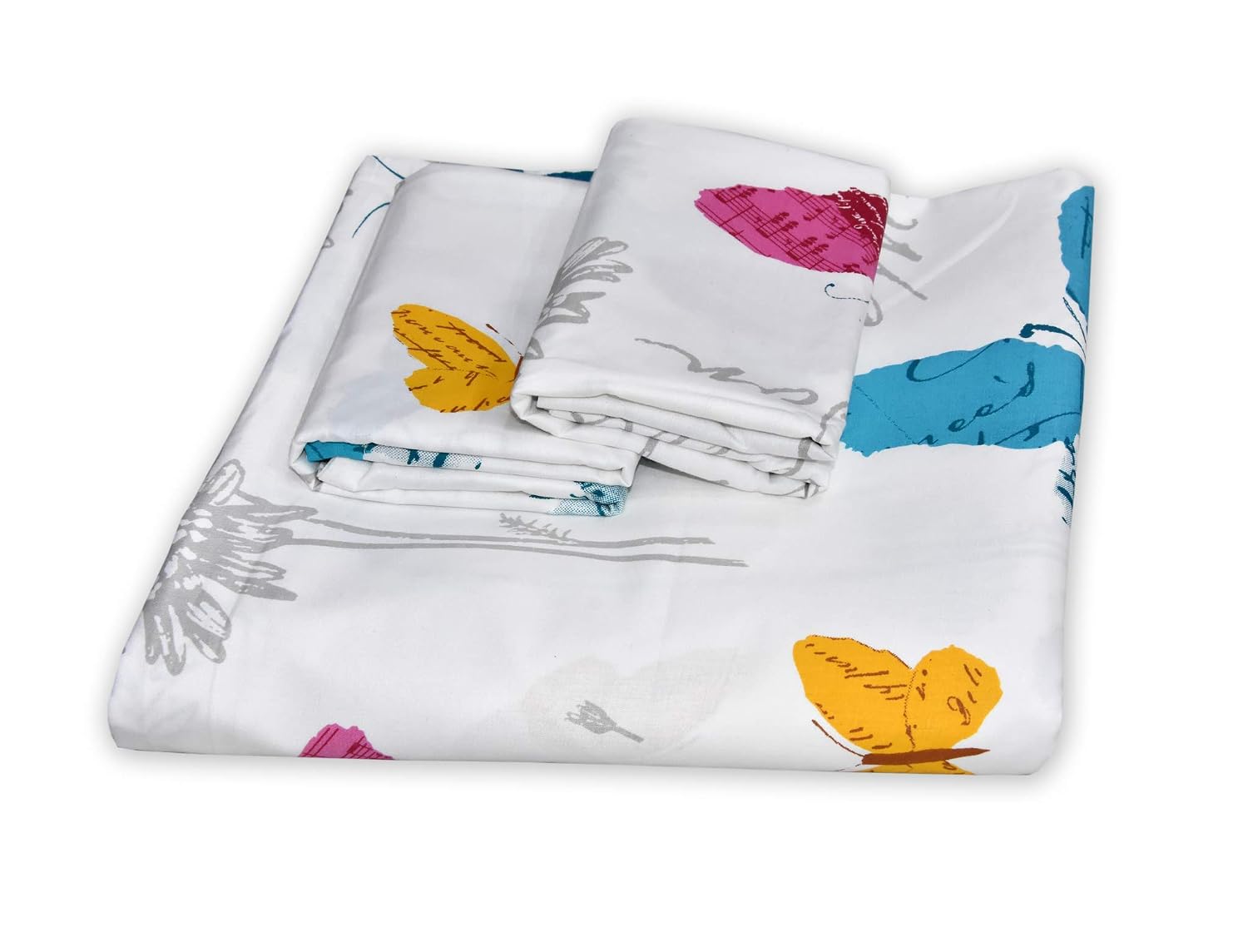 Pure Cotton Queen Size Bedsheet With 2 Matching Pillow Covers - 100 X 90 Inches, Multicolor | Easy Care & Long-Lasting Fabric