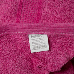 Fezora 100% Cotton Bath Towel 450 Gsm | Ultra Soft, Quick Dry, High Absorbency, Skin-Friendly Large Size Bath Towel (Dark Pink)