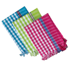 Cottontail Handloom 100% Pure Cotton Towels Xxxl Size 260 Gsm (Pack Of 2) -Multi Color