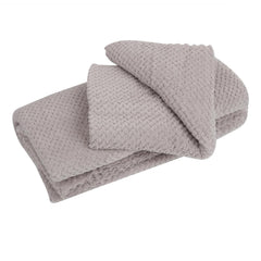 Homecloud Ultra Soft Bath & Face Towel Set 300 Gsm | 3x Softer Than Cotton Towels | Highly Absorbent & Ultra Fast Dry | Set Of 2 (Dots Grey)