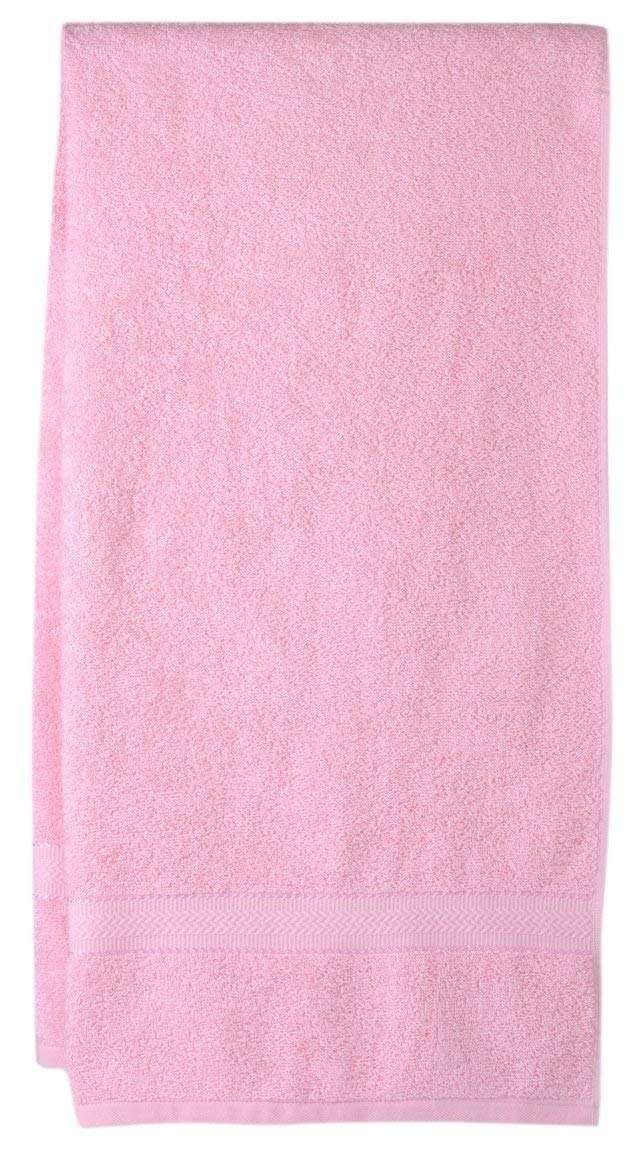 Hanorix 100% Cotton Large Size Bath Towel 450 Gsm | Soft Bath Towel For Men & Women Ultra Absorbent Cotton Towel Soft & Absorbent Towel (Pink)