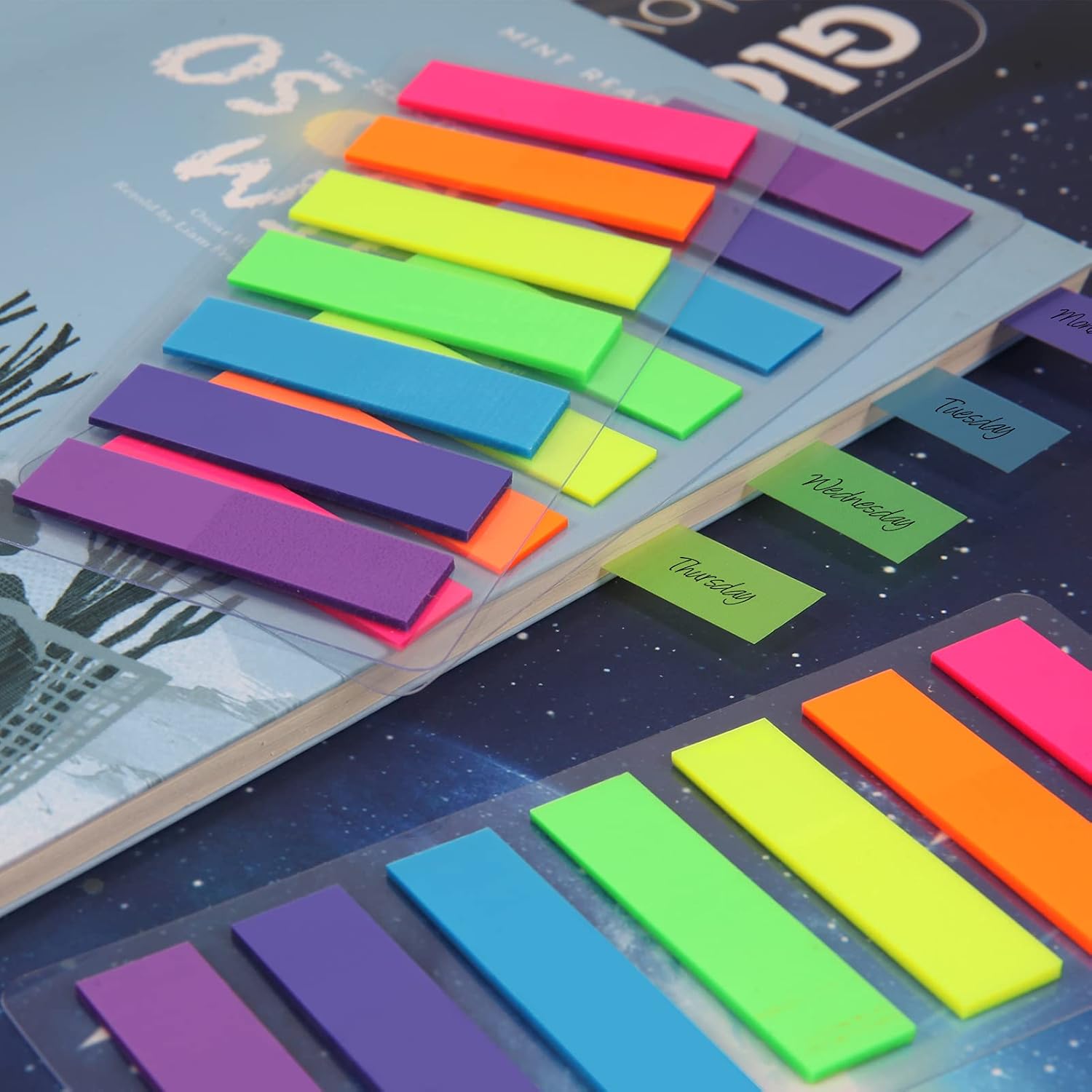 Adhesive Strips, Markers, Text Strips, Small Flags, Sticky Notes, Writeable Labels - 980 Pcs