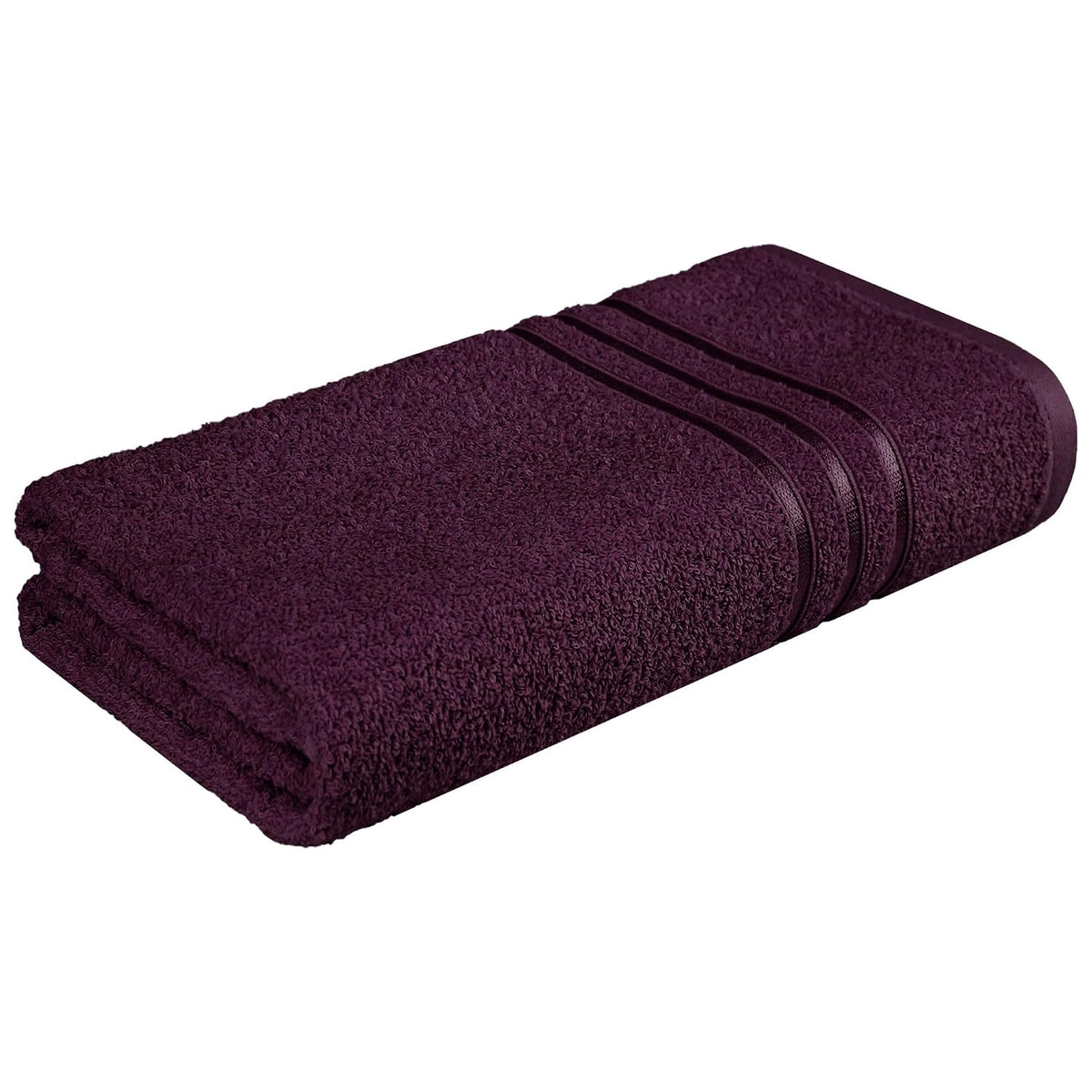 Home Elegance 100% Cotton Comfort Living Bath Towel 400 Gsm (Black Currant)- Pack Of 1