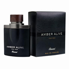 Rasasi Amber Alive Eau De Parfum For Men 100ml 3.4 Fl.oz. Perfect Gift For Husband | Long Lasting