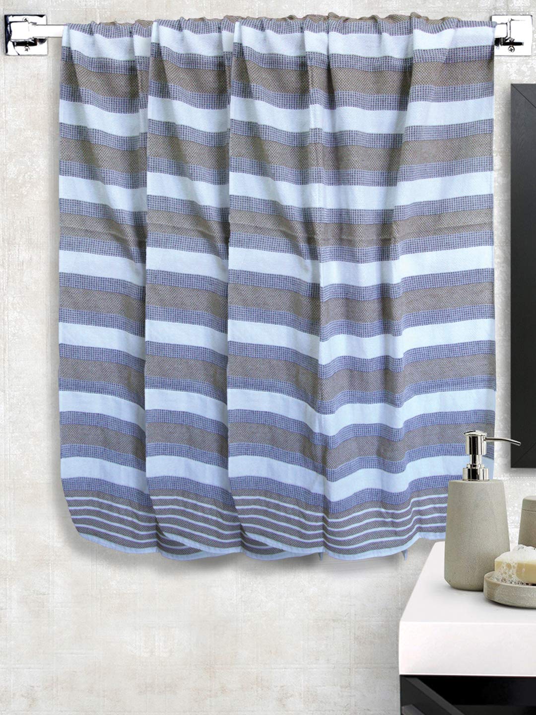 Athom Trendz Living Cotton Bath Towel 600 Gsm | Lightweight, Soft & Absorbent, Quick-Drying, Skin-Friendly, Luxury Quality, Durable Towel - Pack Of 3 (Multicolor)