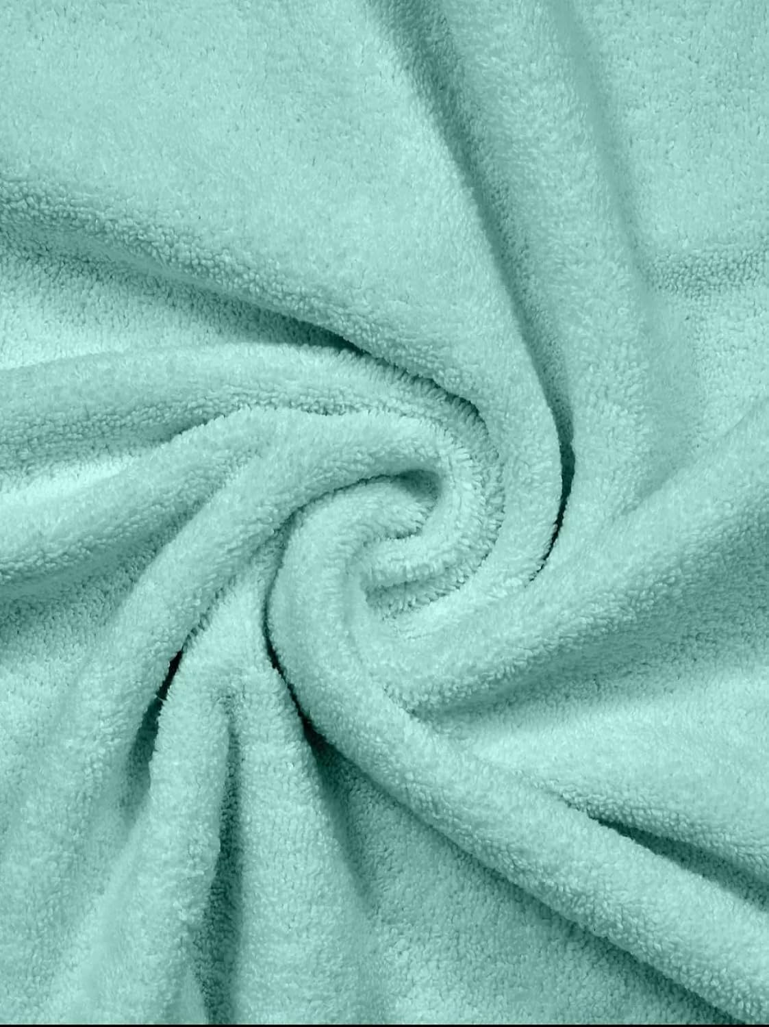 Bombay Dyeing Tulip Luxurious Towel 1 Bath, 2 Hand & 1 Medium Towel 1500 Gsm | Ultra-Soft Absorbent & Quick-Drying Towel (Green) - 4 Pcs