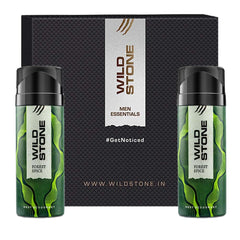 Wild Stone Forest Spice Deodorant For Men 300ml 10.1 Fl.oz. Pack Of 2 | Best Suited For Nights Party & Functions