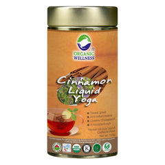 Organic Wellness Cinnamon Liquid Yoga, A Blend Of Cinnamon, Tulsi, Peppermint And Chamomile | 100gm 0.2lbs Each Pack Of 2