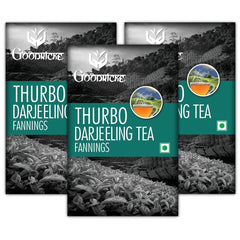 Goodricke Thurbo Fanning Darjeeling Tea - Pack Of 3 X 250gm, 8.8 Ounce Each | Premium Black Tea With Long Lasting Taste & Aroma - 100% Pure & Original Loose Leaves Chai | Single Estate Whole Leaf Tea