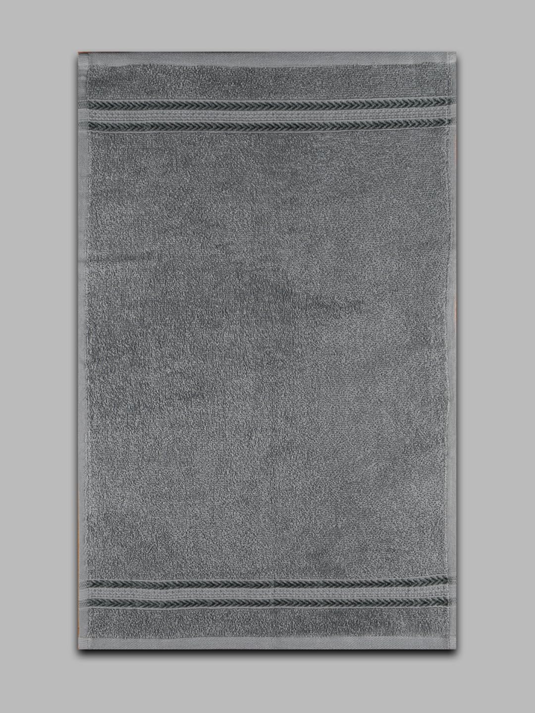 Ramraj Cotton Premium Soft & Absorbent Terry Hand Towel 900 Gsm (Grey) - Pack Of 6