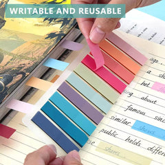 Sticky Tabs 20 Colors Sticky 400pcs Index Tabs Sticky Notes For Notebook, Books, Office Stationery