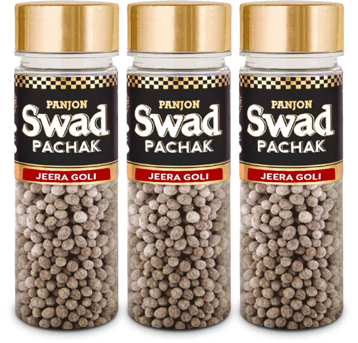 Panjon Swad Jeera Goli Mukhwas 420gm, (140gm *3) | Digestive Mouth Freshener