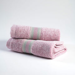 Spread Spain Water & Soil Hand Towel 500 Gsm | Luxurious Blend Of Cotton & Bamboo Fiber Hand Towel Ultra-Absorbent, Quick-Drying & Skin-Friendly (Pink) - Pack Of 2