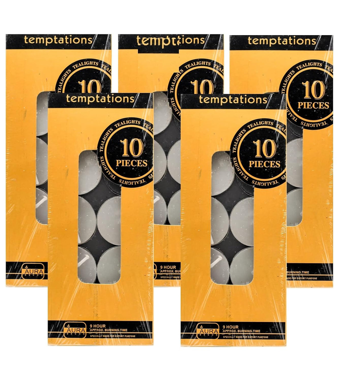 WHITE SMOKELESS TEALIGHT CANDLES PACK OF 50 | PERFECT FOR FESTIVAL DECORATION