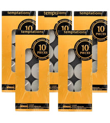 WHITE SMOKELESS TEALIGHT CANDLES PACK OF 50 | PERFECT FOR FESTIVAL DECORATION