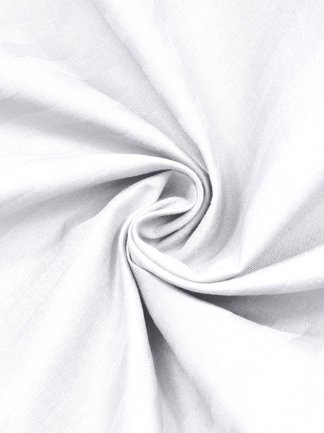 King Size Fitted Bedsheet With 2 Pillow Cover - 108 X 108 Inches, White | Super Soft Premium Brushed Glace Cotton Bedsheet, Breathable & Wrinkle Free