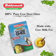 Premium Desi Cow Ghee By Baidyanath | Rich In Nutrients Healthy & Protein Fiber Desi Ghee Perfect For Boost Immunity | (1 Liters) 33.8 Ounce | Box Pack