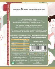 San-Cha The Sleeping Beauty Herbal Tea - 30gm, 1.05 Ounce | Relieves Stress & Induces Sleep Naturally - Caffeine Free, Environment Friendly