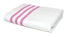 Pring Cotton Plain Dobby Thick Medium Size Bath Towel 450 Gsm (White)