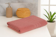 Nexhouse 100% Cotton Bath Towel 550 Gsm | Super Soft Quick Dry Absorbent Lightweight Towel For Everyday Use (Baby Pink)