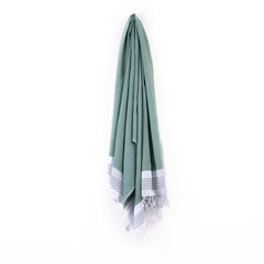 Haber Premium Light Weight 100% Cotton Bath Towel 250 Gsm | Unique Micro Waffle Texture For Active Feel, Quick Absorption & Faster Drying Towel (Green)