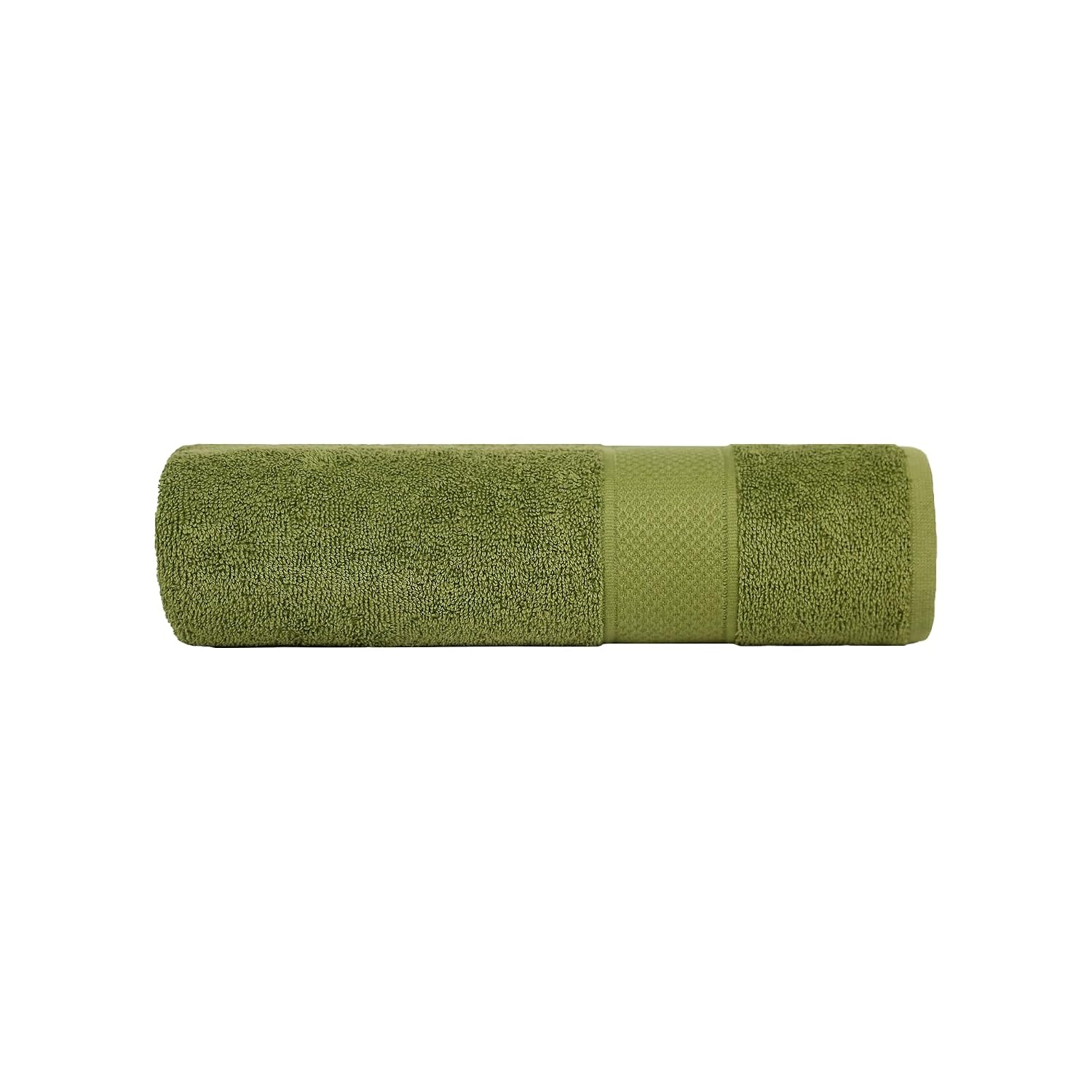 Trident 100% Cotton Towels For Bath Large Size Soft & Absorbent 450 Gsm | Urban Comfort (Olive)