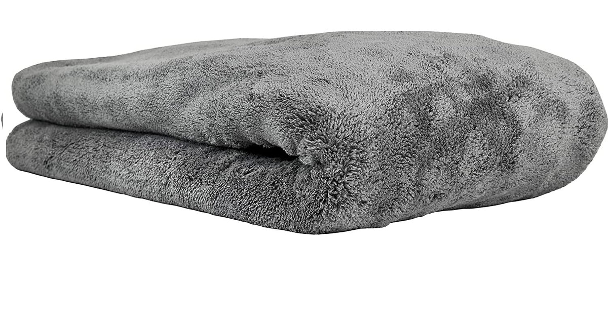 Auto Hub Heavy Microfiber Cloth For Car Cleaning & Detailing, Double Sided, Extra Thick Plush Microfiber Towel Lint-Free 800 Gsm (Grey)