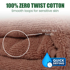 Rangoli 100% Cotton Martin Hand Towels 540 Gsm | Quick Dry, Ultra Soft, Highly Absorbent Printed Hand Towel For Men & Women Luxury & Highly Absorbent Towels - Peach (Set Of 2)