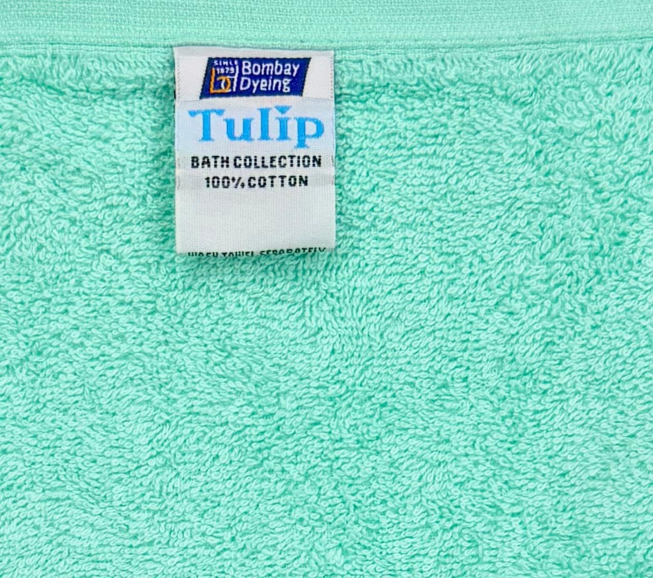 Bombay Dyeing Tulip Premium Cotton Large Size Bath Towel 500 Gsm (Sea Green)