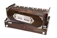 Harmonium Portable Folding Harmonium With Coupler & Free Padded Carry Bag - 3 1/2 Octaves, Total 42 Keys, Two Reeds (Base +Male), No Lag Time | Instant Response Keyboard