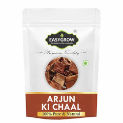 Easygrow Arjun Ki Chaal Dried Arjun Tree Bark, Raw Terminalia Arjuna Bark Lowers Bad Cholesterol | 400gm 0.8lbs