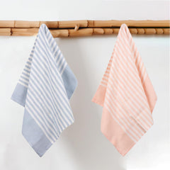 Mush Bamboo Turkish Hand Towels 250 Gsm | 100% Bamboo Gym Towel For Men & Women | Ultra Soft, Absorbent & Quick Dry Towel | Peach & Ice Melt (Set Of 2)