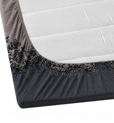 Elastic Fitted Bedsheet Queen Size With 2 Pillow Covers - 60 X 78 Inches, Coffee | Lightweight, Soft & Comfortable | Durable & Long Lasting Wrinkle Resistant Fabric