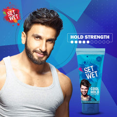 Set Wet  Daily Hair Styling Gel For Men Cool Hold , Alcohol Free , Pro Vitamin B5 , Medium Hold 100ml Each 3.4 Fl.oz. | Pack Of 3