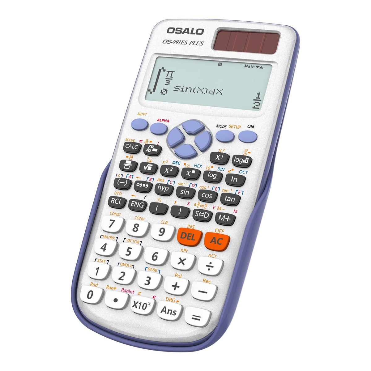 Osalo Scientific Calculator Written Display Solar Powered Ultra - Light Engineering Calculator For School University OS-991ES Plus