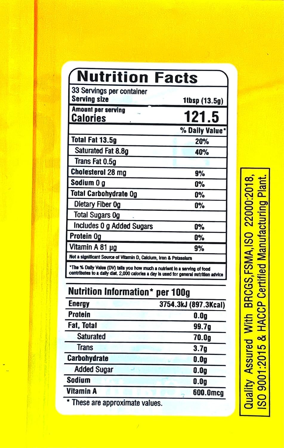 Organic Cow Ghee By Sheetal | Delicious & Nutritious Healthy Desi Cow Ghee Ideal For Spreading On Bread | (500ml) 16.9 Ounce | Jar Pack