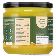 100% Pure A2 Cow Ghee (250ml) 8.4 Ounce & A2 Murrah Buffalo Ghee (500ml) 16.9 Ounce By AMP Purely Moo | Healthy & Nutrients Protein Fiber Ghee Good For Frying | Jar Pack
